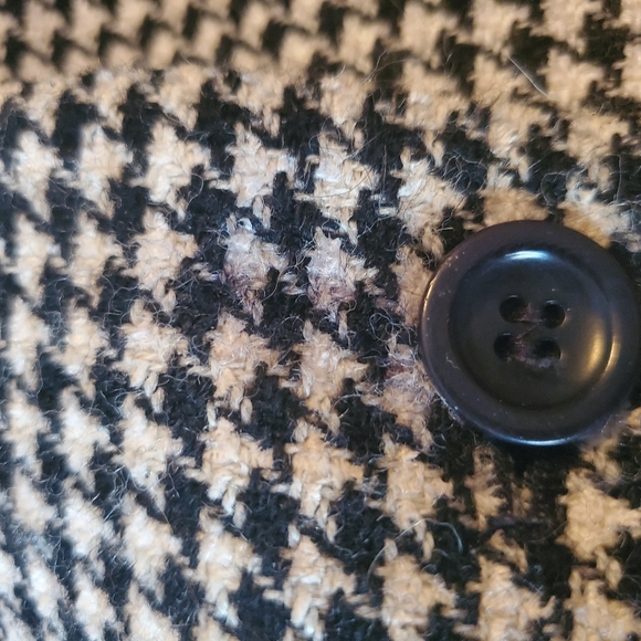 Talbots Wool Blend Houndstooth Blazer Size 8 - Picture 13 of 16